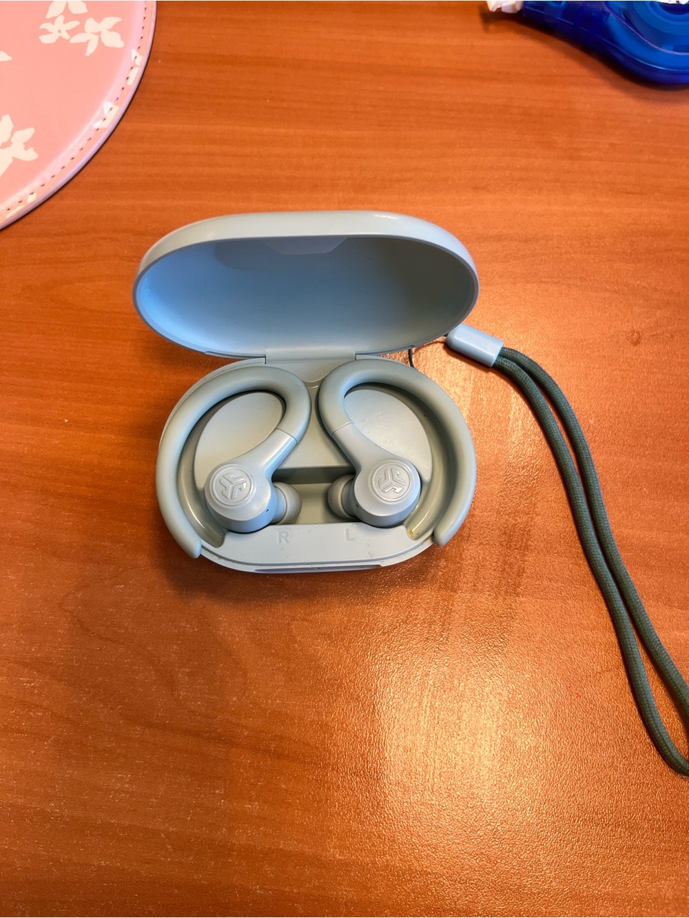 JLab Sport True Wireless Earbuds | Long Battery Life + Charging Case - Pale Blue - Picture 2 of 5